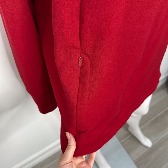 Athleta Altitude Polartec Funnel Neck Sweatshirt in Candy Red Women's Size 2X - Picture 9 of 16